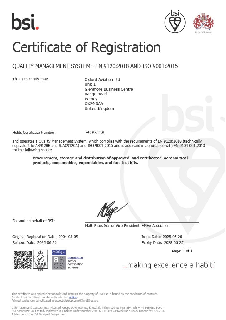 oxford aviation certificate of registration img